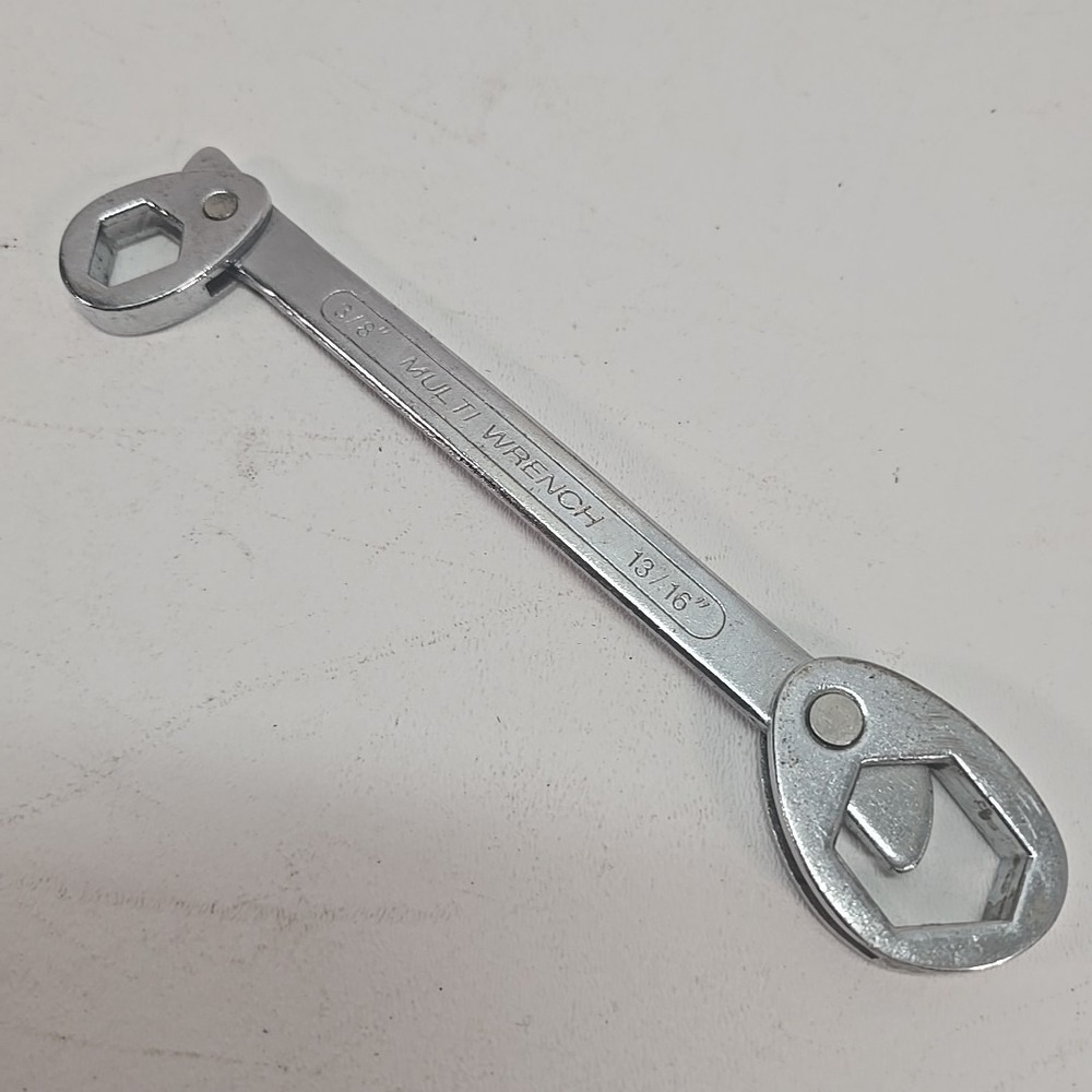 VINTAGE Heavy Duty MULTI WRENCH~ 3/8" & 13/16" ~ 9-14mm & 15-22mm